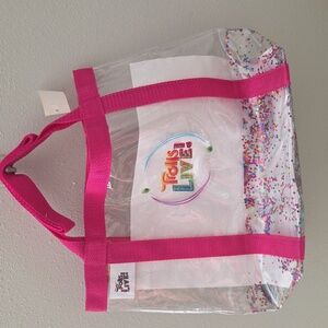 Trolls Live! Pink Confetti Tote Bag
